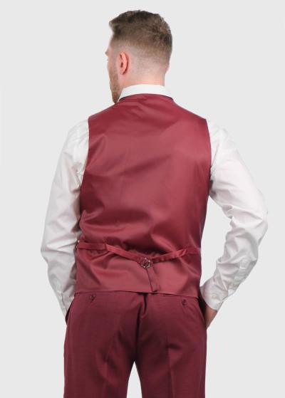 Calin bordo klasiska veste - back