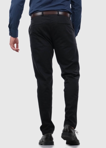 Geremia Slim Fit black men's pants - back