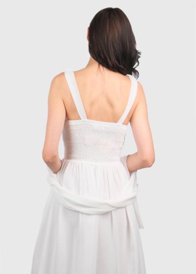 Elke белое короткое вечернее платье - back