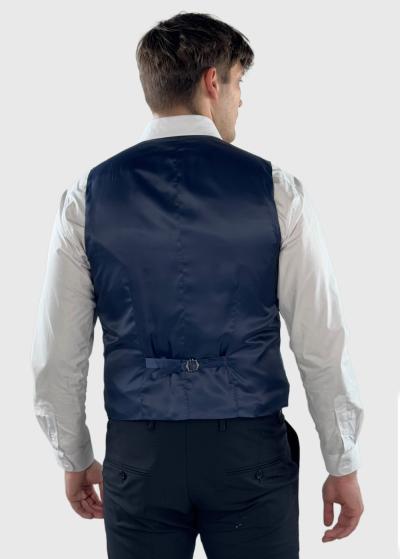 Chiumbo tumši zila vīriešu klasiska veste - back