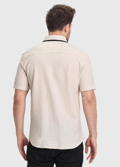 William beige short sleeve shirt - back