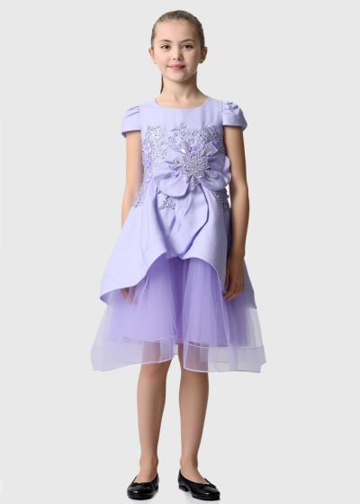 Tristessa violeta kleita ar rāvējslēdzēju - back