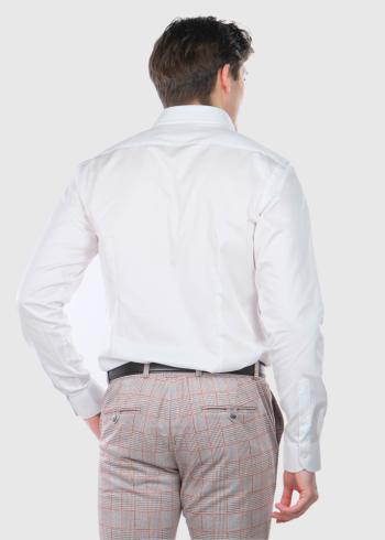 Bertoldo Slim Fit white men's shirt - back