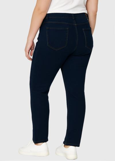 Trudi Plus Size dark blue jeans - back