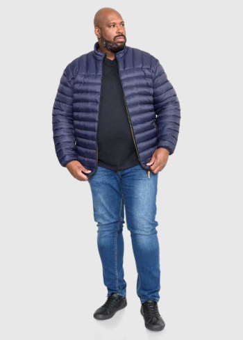 Mauro Plus Size dark blue short jacket - back
