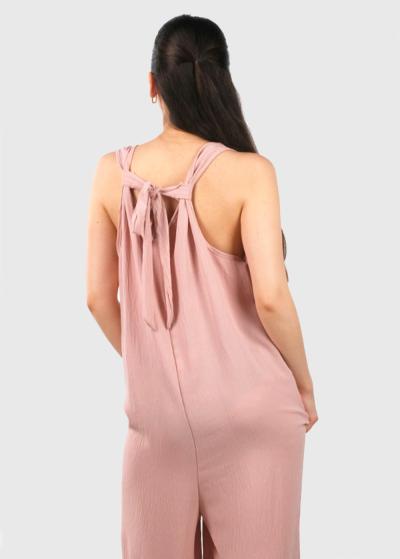 Tiana светло-розовый комбинезон - back