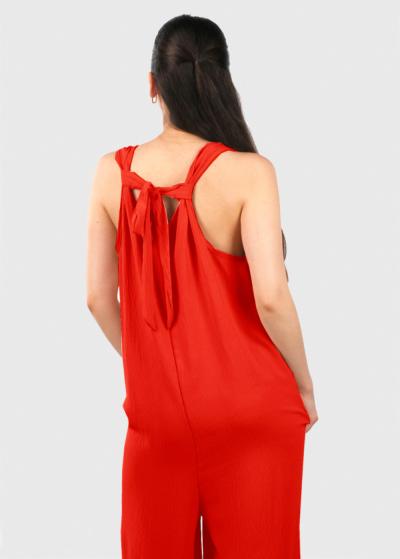 Tiana красный комбинезон - back