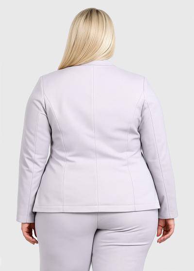 Arsinoуа Plus Size grey women's blazer - back