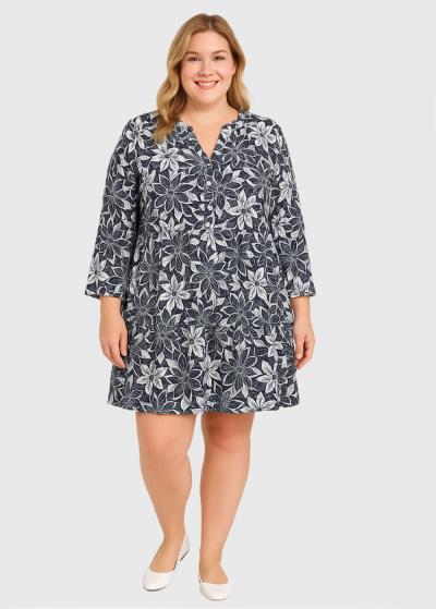 Suada Plus Size printed dress - back
