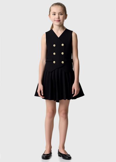Rocio melna veste - back