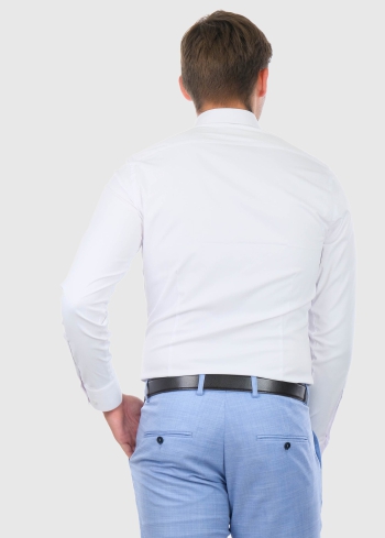 Classic white men's shirt - back