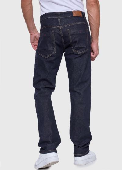 Dark blue men's jeans - back