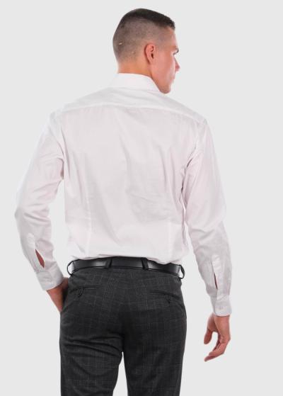 Slim Fit white men's shirt - back