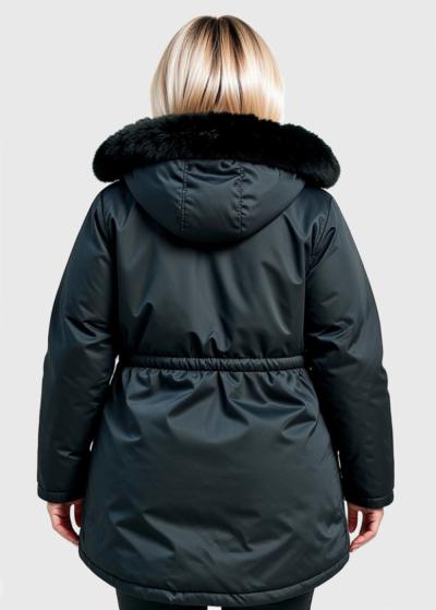 Lalima хаки куртка Большого размера - back