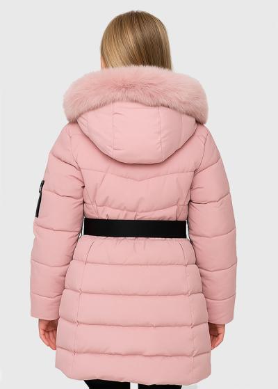 Laia pink jacket with a belt - back