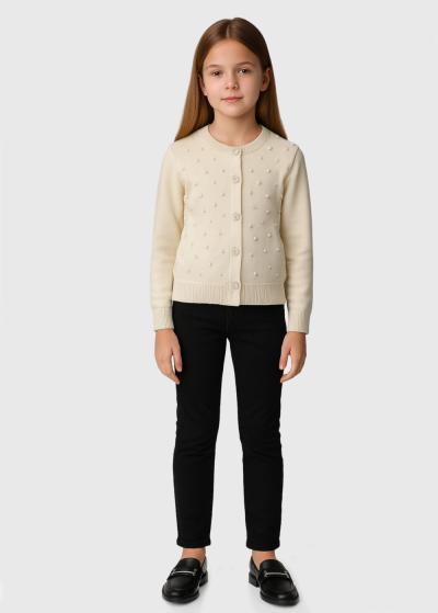 Lauren beige sweater with rhinestones - back