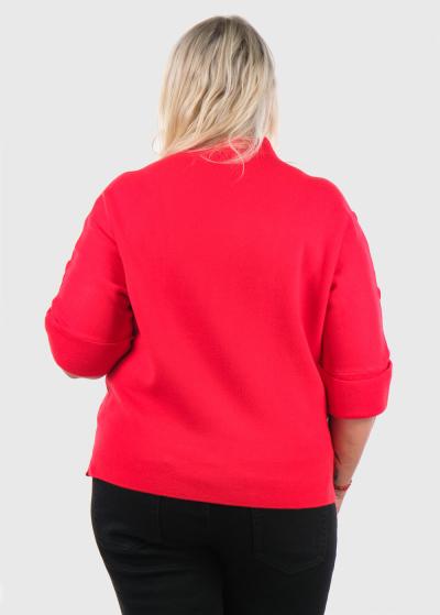 Korra red women's sweater - back