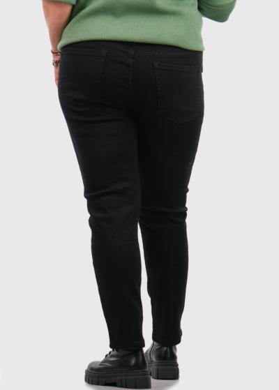 Kamili black jeans with rhinestones - back