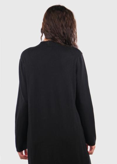 Kaiyo black long sweater dress  - back
