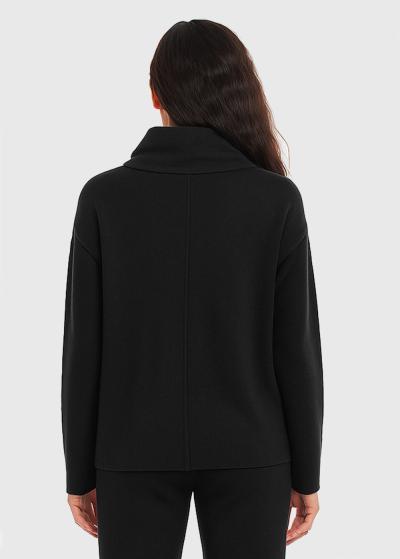 Katina черный однотонный костюм - back