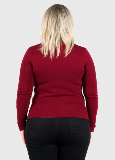 Katolina bordo sieviešu bītlene - back