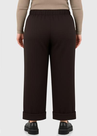 Janna Plus Size dark brown pants - back