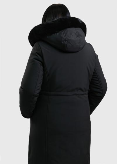 Mulana Plus Size black double sided jacket - back