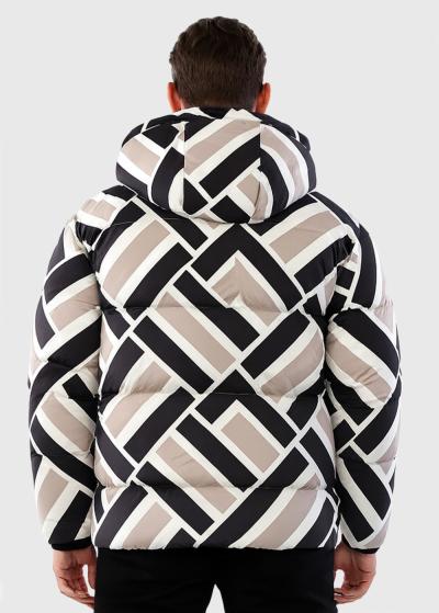 Мужская куртка с капюшоном - back