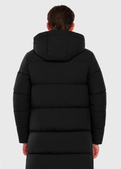 Melna pagarināta jaka  - back