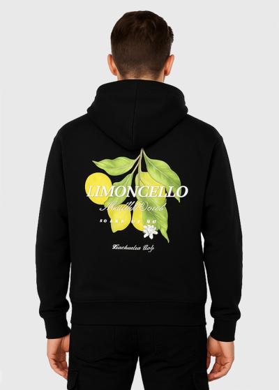 Melns hūdijs ar rakstu - back