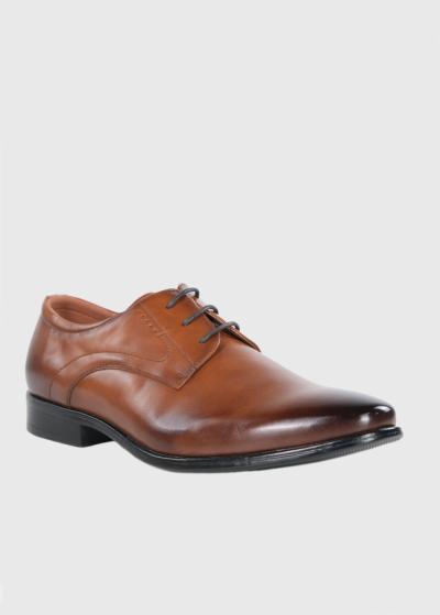 Erdan brown lace-up shoes - back