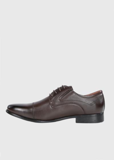 Eldan dark brown lace-up shoes - back
