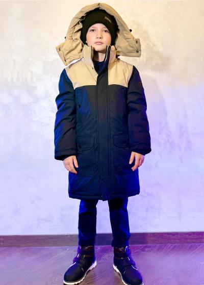 Elcan longline jacket with hood - back