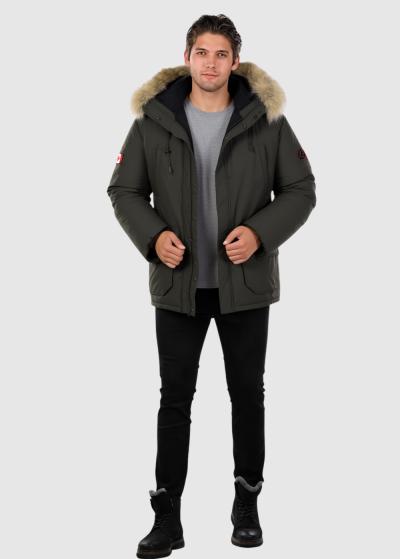 Jack haki mens parka - back