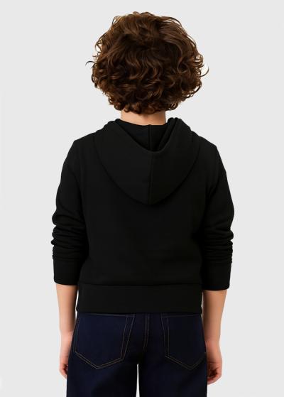 Denal black zipped jacket - back