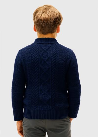 Azur dark blue sweater - back
