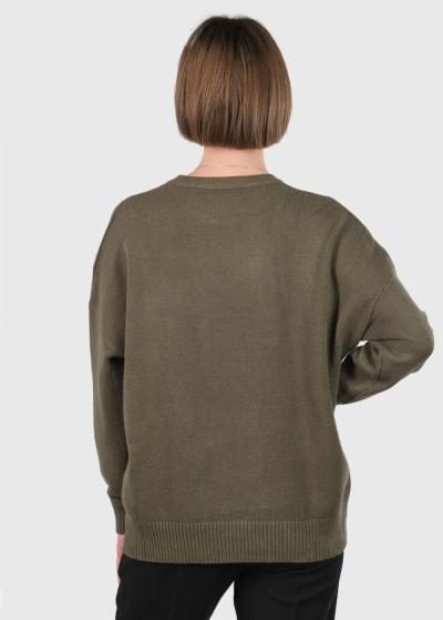 Adalyn khaki warm sweater - back