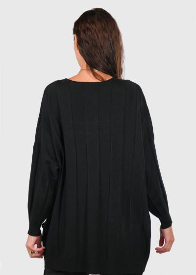 Alice black women's sweater - back