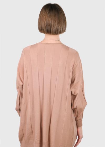 Alice light brown women's sweater - back