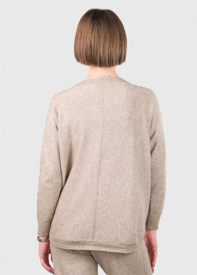 Caroline beige warm suit - back