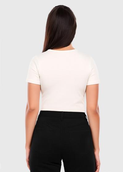 Delilah white women's t-shirt - back
