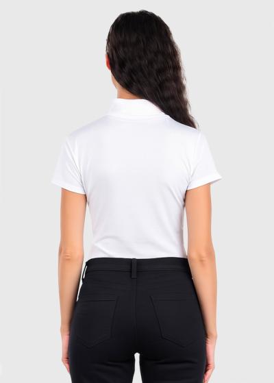 Diana white high neck t-shirt - back