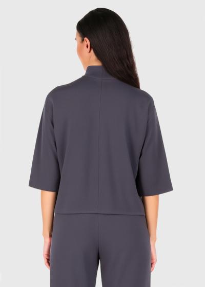 Eugenia grey women's suit with pockets - back