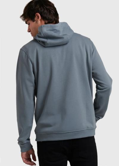 Aurel gaiši zils hūdijs ar kabatām - back