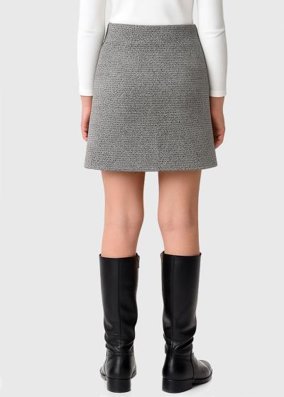 Tiff melni īsi svārki  - back