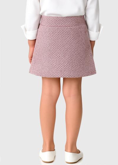 Tiff rozā īsi svārki  - back