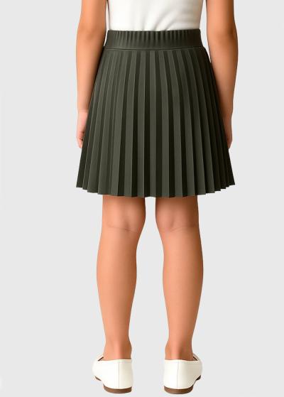 Telly haki gofrēti svārki  - back