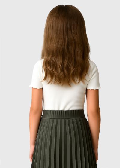 Stephanie balts t-krekls - back