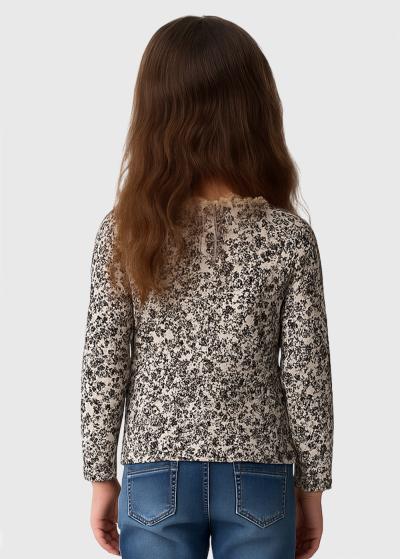 Selena blūze ar ziedu rakstu  - back