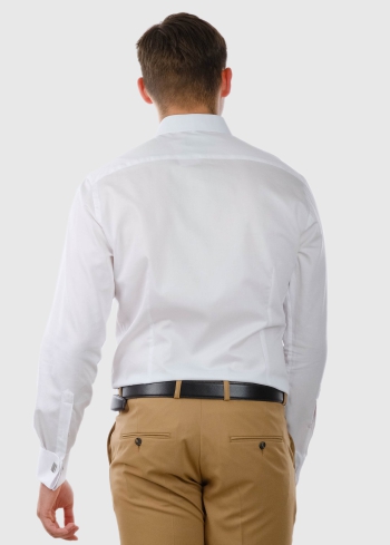 Slim Fit white men's shirt - back